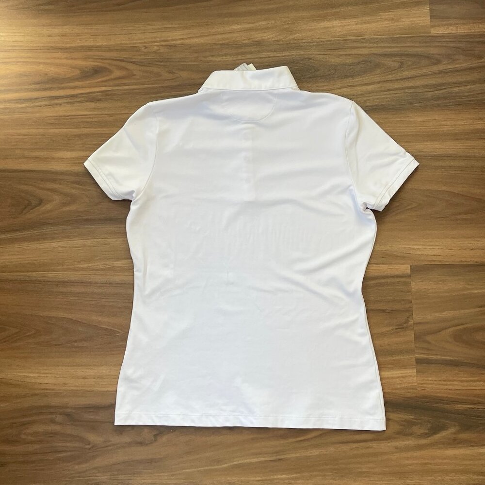 Equiline Women's Short Sleeve Riding Show Shirt - White - L - Picture 5 of 5